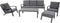Outdoor Living koffietafel Down Town 120x70xH43 cm - grijs
