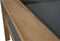 Outdoor Living - Loungebank teak 124cm, incl. kussen
