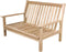 Outdoor Living - Loungebank teak 124cm, incl. kussen