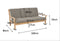 Outdoor Living - Loungebank teak 180cm, incl. kussen