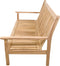 Outdoor Living - Loungebank teak 180cm, incl. kussen
