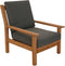 Outdoor Living - Loungestoel teak, incl. kussen