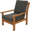 Outdoor Living - Loungestoel teak, incl. kussen