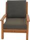 Outdoor Living - Loungestoel teak, incl. kussen
