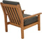 Outdoor Living - Loungestoel teak, incl. kussen