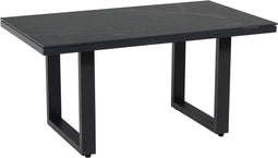 Outdoor Living - Loungetafel hoog Monte Carlo Zwart 140x80cm