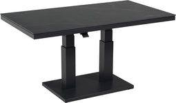 Outdoor Living - Loungetafel verstelbaar Monte Carlo Zwart 140x80cm