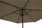Outdoor Living - Parasol Gemini taupe Ø3mtr