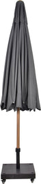 Outdoor Living - Parasol Libra houtlook grijs Ø3mtr