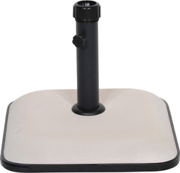 Outdoor Living - Parasolvoet vierkant beton 25kg beige/wit