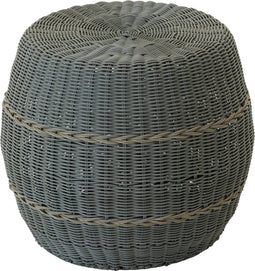 Outdoor Living - Poef Laos wicker groen ø46x40cm