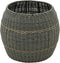 Outdoor Living - Poef Laos wicker groen ø46x40cm