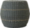 Outdoor Living - Poef Laos wicker groen ø46x40cm