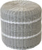 Outdoor Living - Poef Saigon wicker grijs ø41x40cm