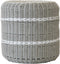 Outdoor Living - Poef Saigon wicker grijs ø41x40cm