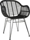 Outdoor Living Stoel Moda - Wicker - Zwart