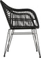 Outdoor Living Stoel Moda - Wicker - Zwart
