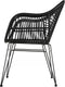 Outdoor Living Stoel Moda - Wicker - Zwart