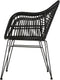 Outdoor Living Stoel Moda - Wicker - Zwart