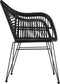 Outdoor Living Stoel Moda - Wicker - Zwart