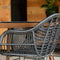 Outdoor Living Stoel Moda - Wicker - Zwart