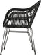 Outdoor Living Stoel Moda - Wicker - Zwart