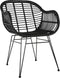 Outdoor Living Stoel Moda - Wicker - Zwart