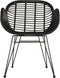Outdoor Living Stoel Moda - Wicker - Zwart