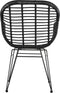 Outdoor Living Stoel Moda - Wicker - Zwart