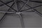Outdoor Living - Zweefparasol Taurus grijs 3x3mtr