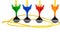 Outdoor Play Giant Garden Darts - Speelgoed - Darts van 23cm - Scorering van 50cm - 4 Darts