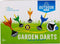 Outdoor Play Giant Garden Darts - Speelgoed - Darts van 23cm - Scorering van 50cm - 4 Darts