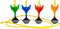 Outdoor Play Giant Garden Darts - Speelgoed - Darts van 23cm - Scorering van 50cm - 4 Darts