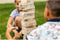 Outdoor Play Stapeltoren - Speelgoed - 60 blokken - Geschikt voor binnen en buiten - Inclusief draagzak