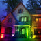 Outdoor RGB-Tuinverlichting - 4 stuks 300 lumen Kleur veranderende Plug-in - Afstandsbediening 14V Laagspanning 14M - IP65 Waterdichte LED-spots met transformator voor tuinpaden - 8 vaste lichtkleuren - Zorgt voor kleur in de achtertuin - 5 modi