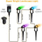 Outdoor RGB-Tuinverlichting - 4 stuks 300 lumen Kleur veranderende Plug-in - Afstandsbediening 14V Laagspanning 14M - IP65 Waterdichte LED-spots met transformator voor tuinpaden - 8 vaste lichtkleuren - Zorgt voor kleur in de achtertuin - 5 modi