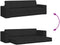 vidaXL - Vloersofa - Bed - 2-in-1 - Zwart - 245x150x60.5 - cm - Stof