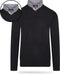 Pierre Cardin - Heren Sweaters Mock Pullover - Zwart - Maat XL