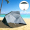 Outsunny 2-in-1 strandscherm zonnescherm strandtent windscherm 210 cm 84D-022GN