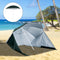 Outsunny 2-in-1 strandscherm zonnescherm strandtent windscherm 210 cm 84D-022GN