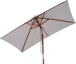 Outsunny KP-D0GQ-5MQW Parasoel - polyester - Rechthoek - Grijs - 200x150x230 cm