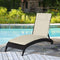 Outsunny Ligbed met hoofdkussen loungebed ligbank katoenvezel polyester 84B-304