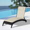 Outsunny Ligbed met hoofdkussen loungebed ligbank katoenvezel polyester 84B-304