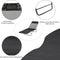 Outsunny Ligstoel liggen ligbank voor buiten stoel relax lounger lounger voor in het bad tweebenig 4 kleuren AU-1107-FQU8