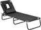 Outsunny ligstoel - zwart - 190x80x58