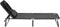 Outsunny ligstoel - zwart - 190x80x58