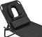 Outsunny ligstoel - zwart - 190x80x58