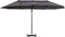 Outsunny Parasol met zwengel dubbele parasol tuinparasol zonwering metaal 84D-085