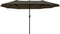 Outsunny Parasol tuinparasol ovale parasol dubbele parasol met zwengel 84D-030V01