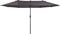 Outsunny Parasol tuinparasol ovale parasol dubbele parasol met zwengel 84D-030V01